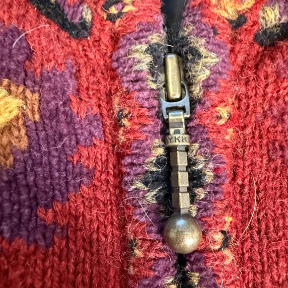 Icelandic Design Atlantia 2004 European Art Knit Wool Jacket M Lined - Picture 8 of 14